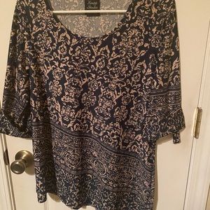Silky women’s top with a minor flaw